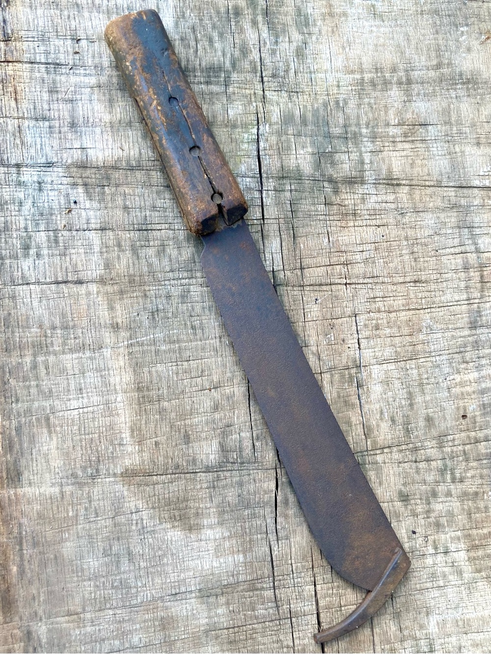 Damaged! Vintage Farm Knife 16” Long